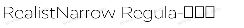 RealistNarrow Regula字体转换